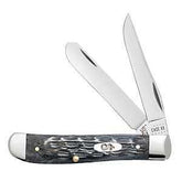 Case XX Pocket Worn Series 58414 Mini Trapper Pocket Knife, 2.7, 2.8 in L Blade, Chrome Vanadium Blade, 2-Blade